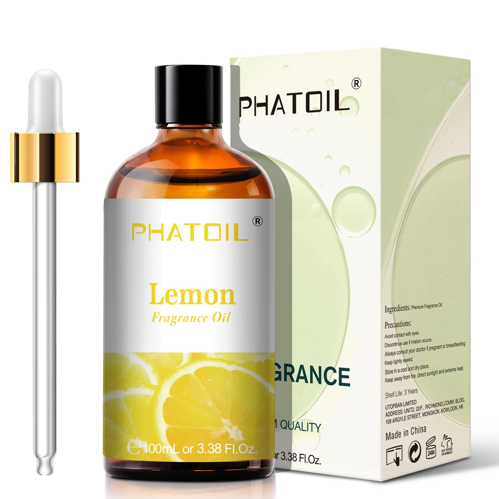 PHATOIL 100ml Sweet Fruity Fragrance Oil for Diffuser Candles Making -Coconut & Vanilla Strawberry Lemon Peach Pear Aroma Oil - NamafadStore