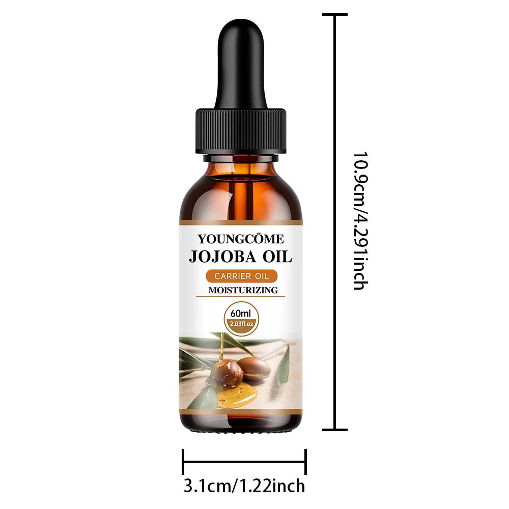 Natural Organic Jojoba Oil Anti Aging Firming Skin Face Moisturizing Relaxing Massage Oil Hair Repair Skin Care Body Oil NEW - NamafadStore