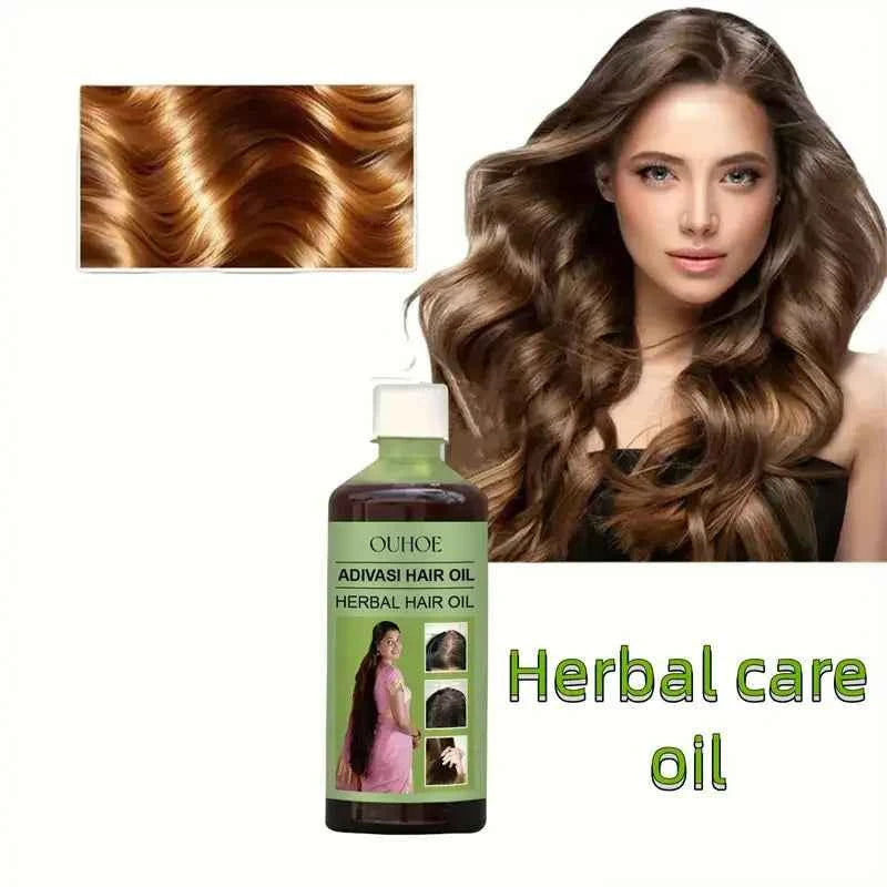 India Adivasi Herbal Hair Oil Fast  Repair Damaged Thicken Hair Deep Cleansing Scalp Nourishing Strengthening Hair Care Products