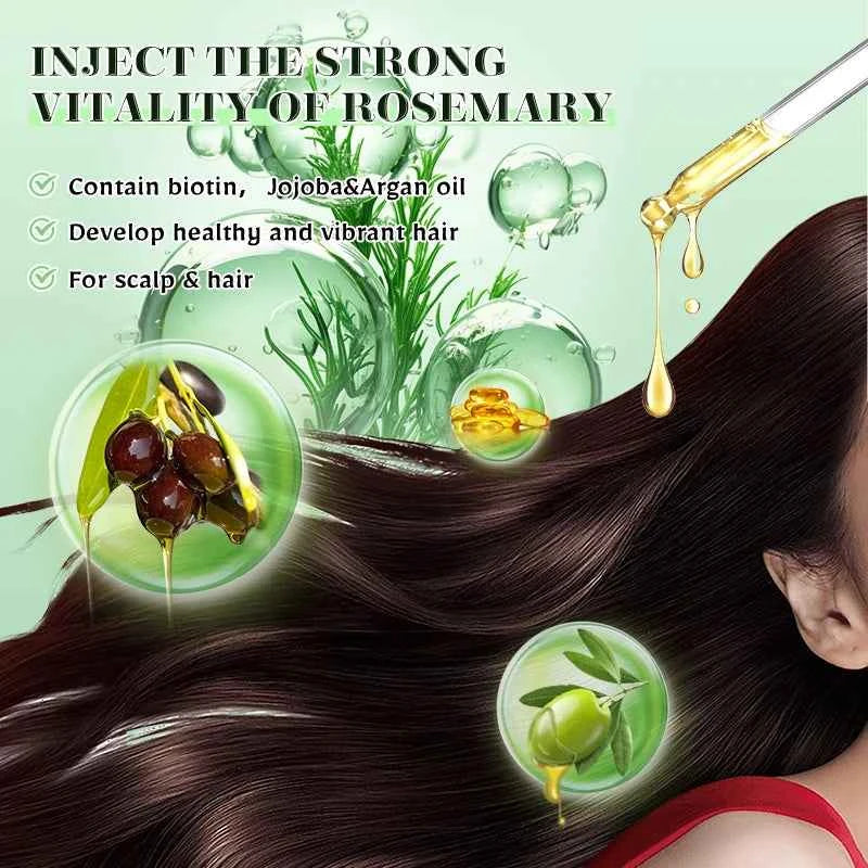 Rosemary Mint oil Scalp Hair Strengthening Hair Growth Essential Nourishing Treatment For Split Ends Dry Organics Hair Care Oil