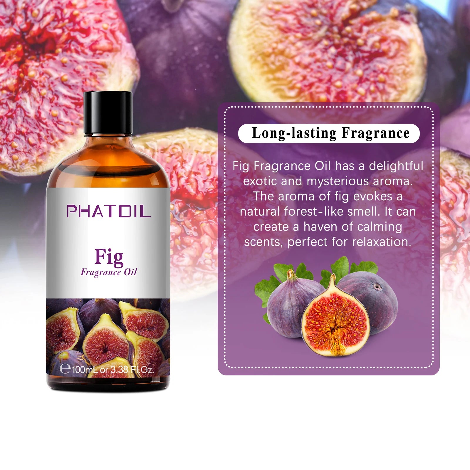 PHATOIL 100ml Aromatherapy Fragrance Oil Coconut & Vanilla Strawberry Cherry Lemon Papaya Aroma Oils For Diffuser Candle Making - NamafadStore