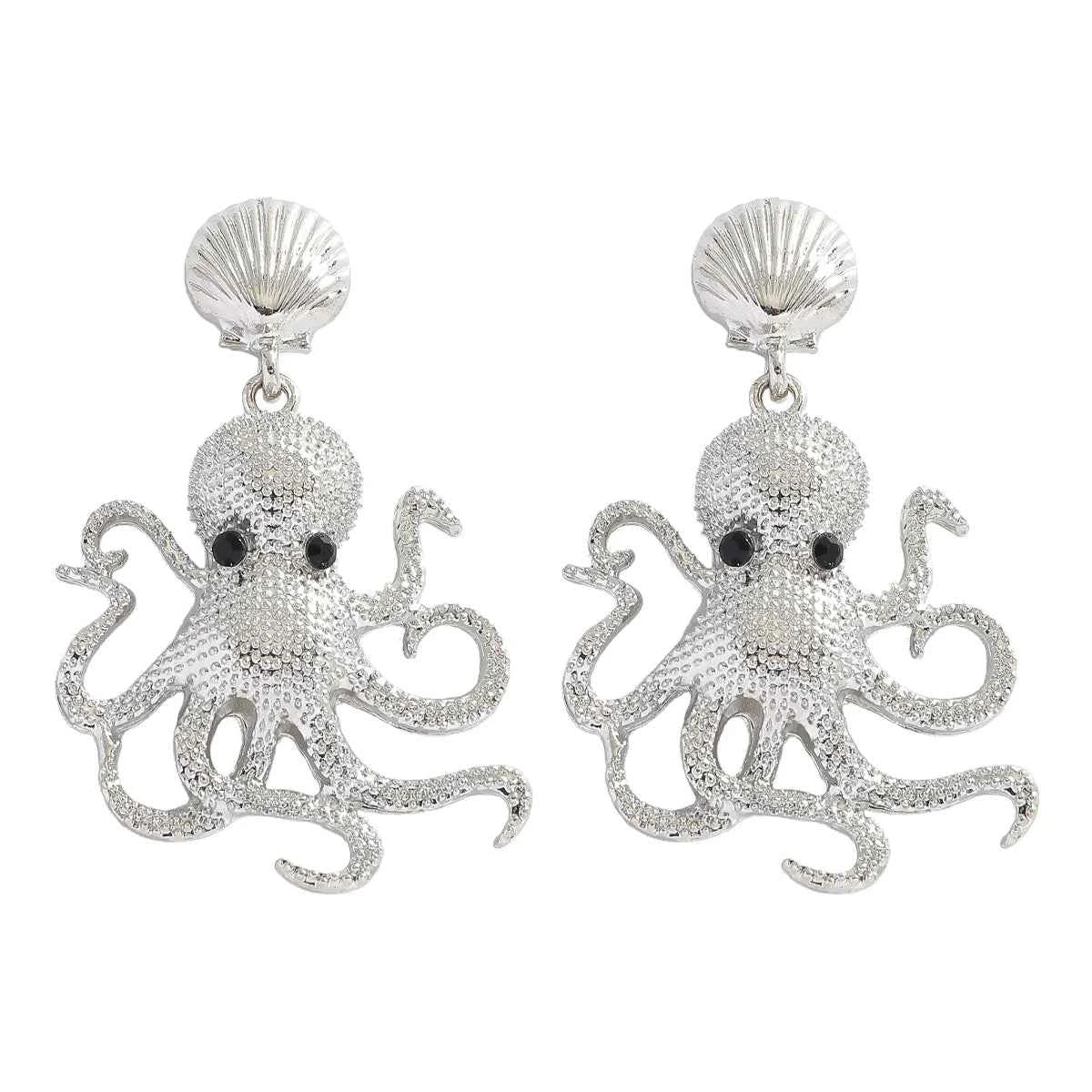 Fashion Enamel Sea Animal Dangle Earrings For Women Cute And Fun Summer Beach Starfish Lobster Crab Jewelry 2025 Ear Accessories