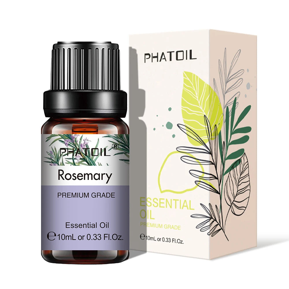 PHATOIL Natural Plant Essential Oil 10ml Eucalyptus Rose Lemon Bergamot Vanilla Peppermint 1PCS Aroma Essential Oil For Diffuser - NamafadStore