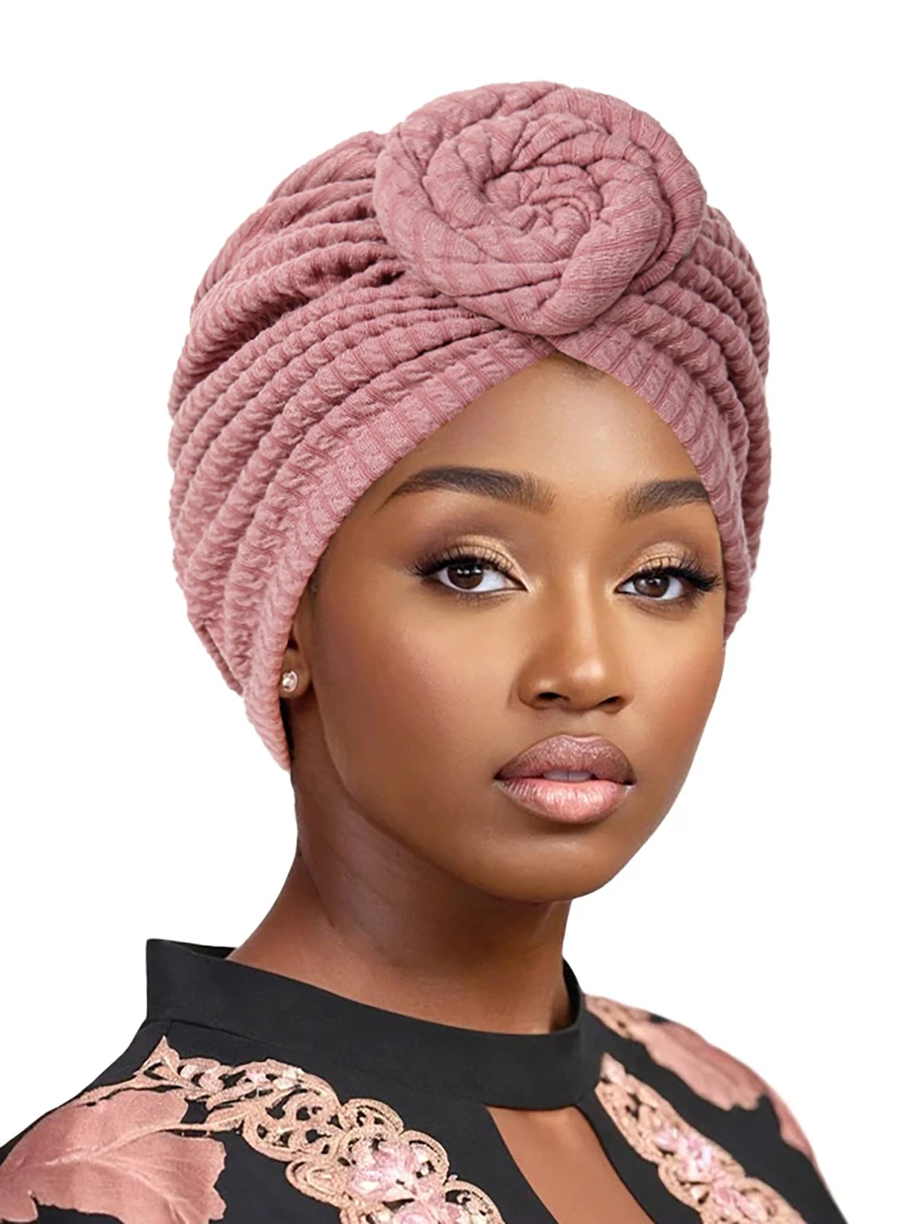 Fashion Women Turban Hijab Hats African Head Wraps Soft Elastic Muslim Hats Breathable Chemo Cap For Women Girls - NamafadStore