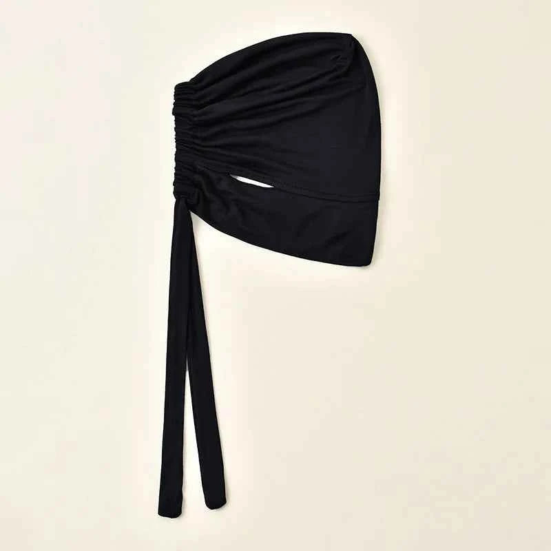 Adjustable Modal Under Cap With Ear Hole Hijab Caps Solid Muslim Hijab Inner Scarf Lady Bandanas Cap Under Caps Soft Hijab