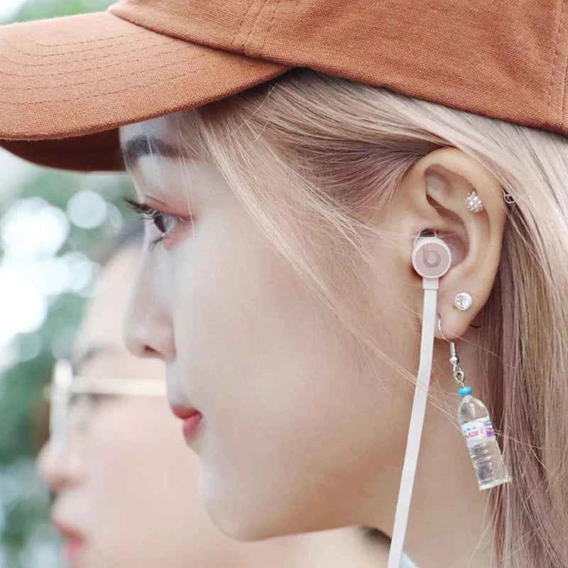 Novelty Creativity Fake Bottle Dangle Earrings for Women Funny Mineral Water Bottles Hook Drop Earrings New Fashion Jewelry