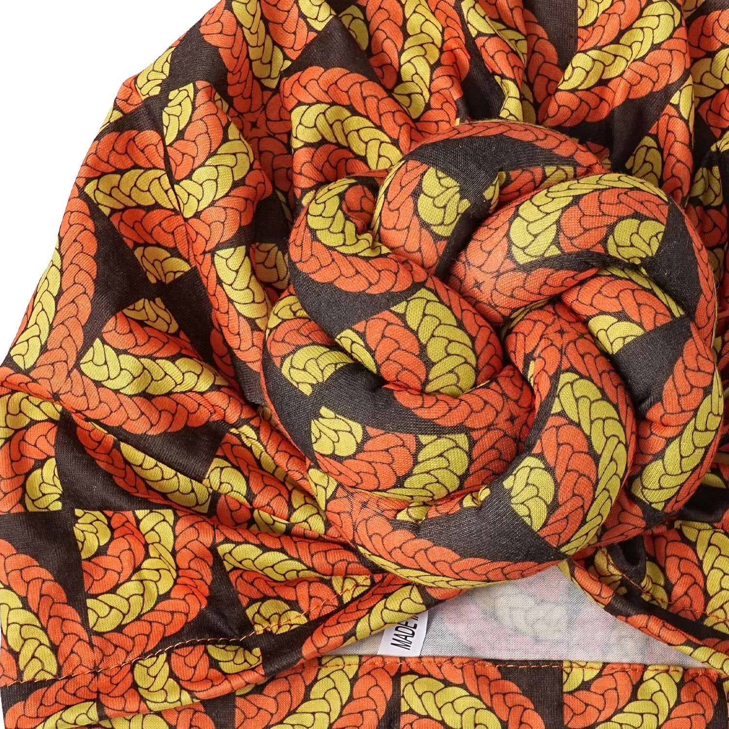 Pre-made Knot Turban, African Print Head Bonnet For Women's, Party Headwear - NamafadStore