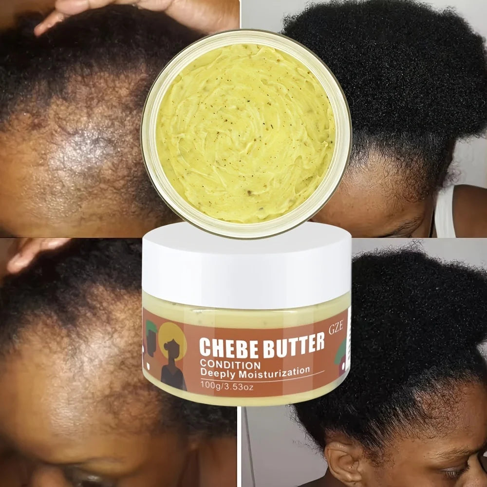 GZE Chebe Butter Condition Deeply Moisturization Hair Growth Repair Damaged Hair Super Smooth African Regrowth Anti Hair Loss - NamafadStore