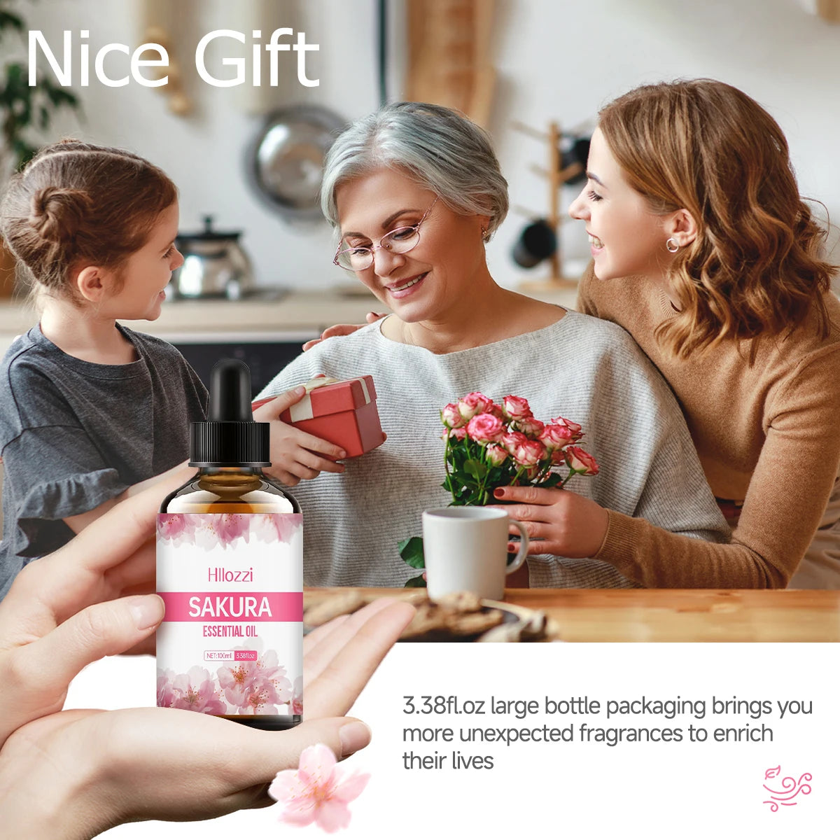 Sakura essential oil is suitable for massage, shower, facial skin care and is easy to carry with you when traveling - NamafadStore