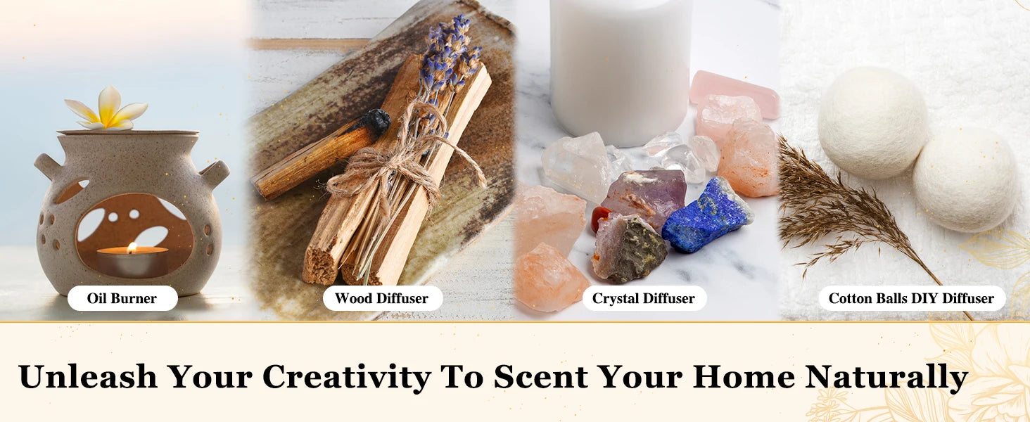 EUQEE 10ml Pure Essential Oil Peppermint Palo Santo Bergamot Eucalyptus Lavender Cinnamon Cedarwood Aromatherapy Essential Oils - NamafadStore