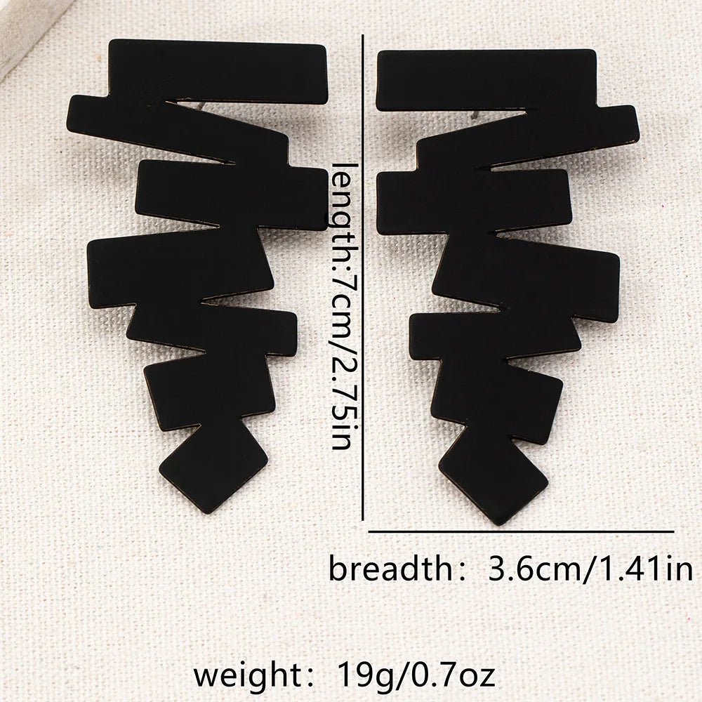 Stud Earrings for Women Personalized Geometric Irregular Ear Accessories Fashion Jewelry Holiday Party Gift OL DE059