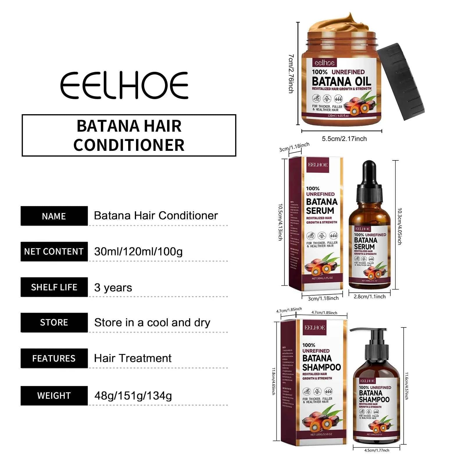 Batana Oil Hair Conditioner Moisturizing for Damaged Hair Roots Repair Anti Drying Revitalizing the Hairs Keratin Hair Shampoo