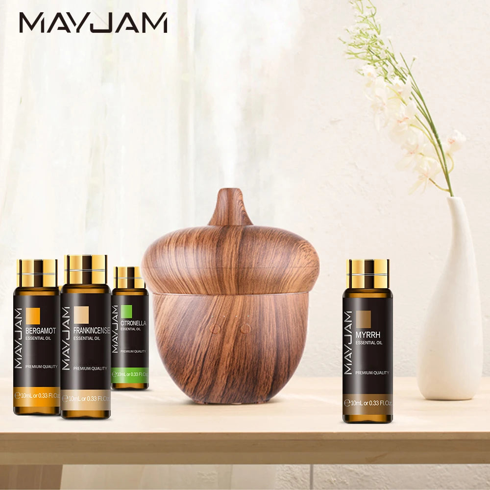MAYJAM 10ml Pure Essential Oil Lavender Eucalyptus Vanilla Sandalwood Jasmine Bergamot Lemongrass Cinnamon Grapefruit 1pc - NamafadStore