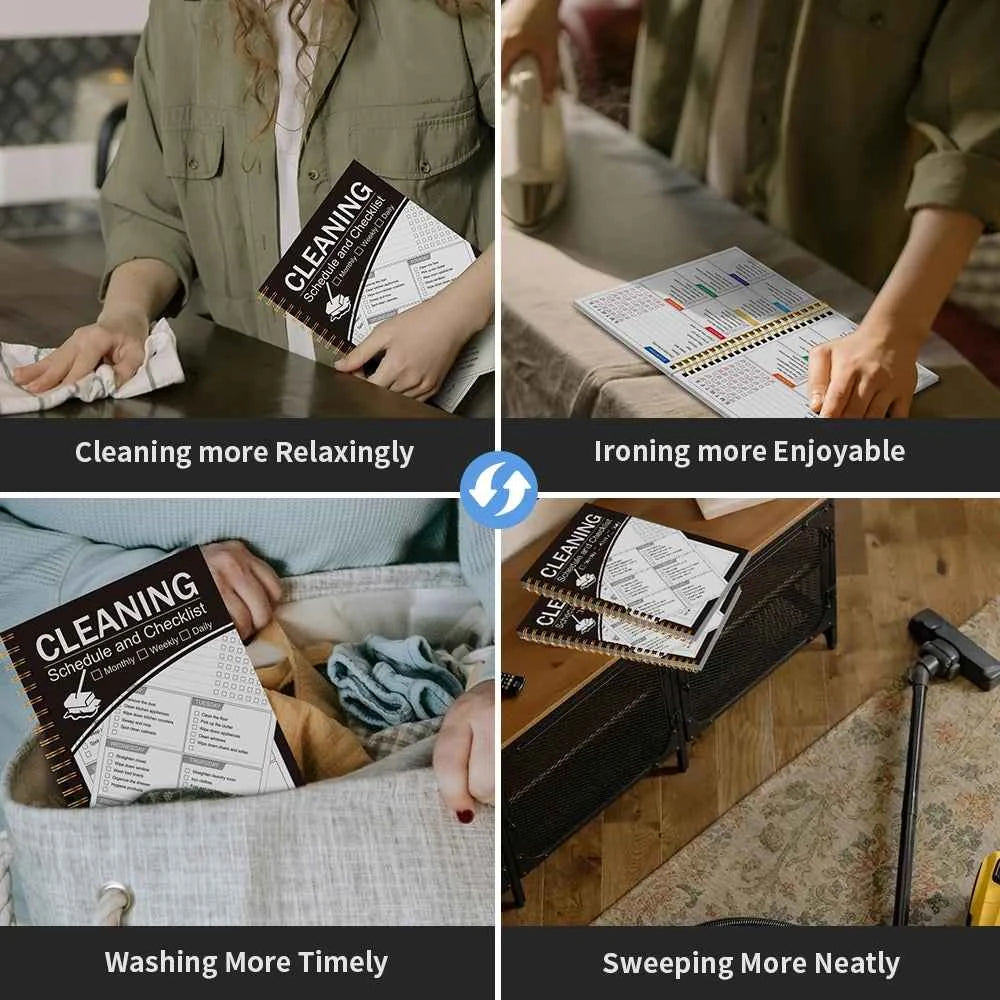 A5 Cleaning Planner,Weekly Cleaning Schedule, Home Organization Journal for Stress-Free Home Organization and Housekeeping
