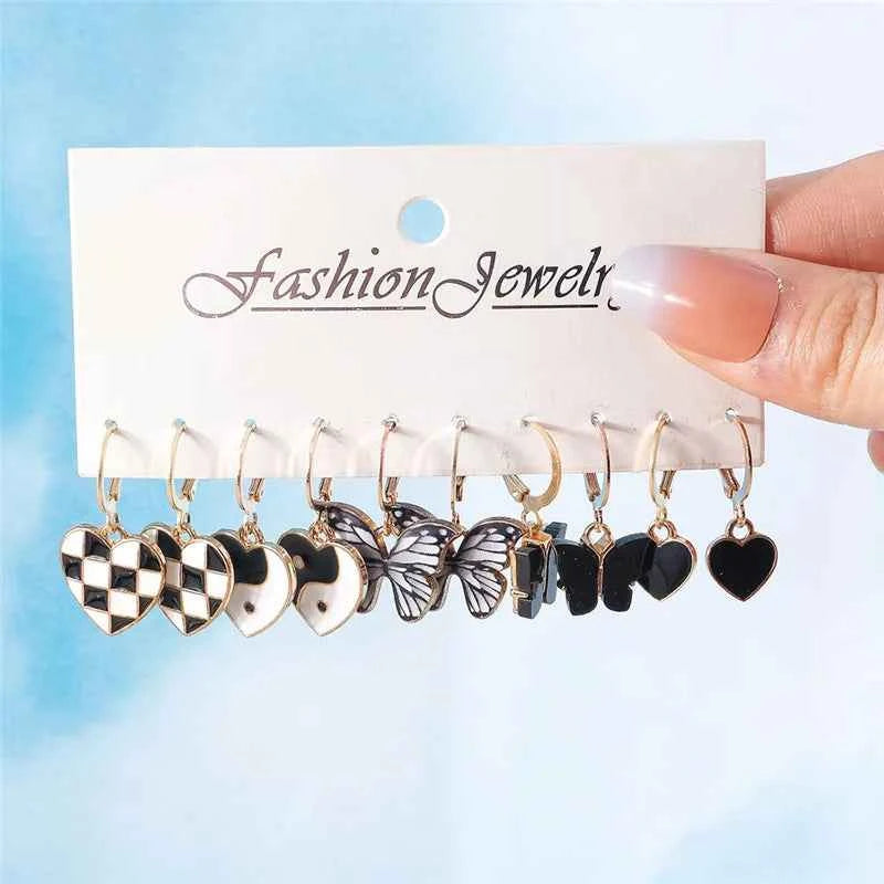 New In Mixed 10pcs Cute Sweet Donut Earring Set Lovely Resin Simulation Food Dangle Earrings for Woman Kids Jewelry Set Gifts