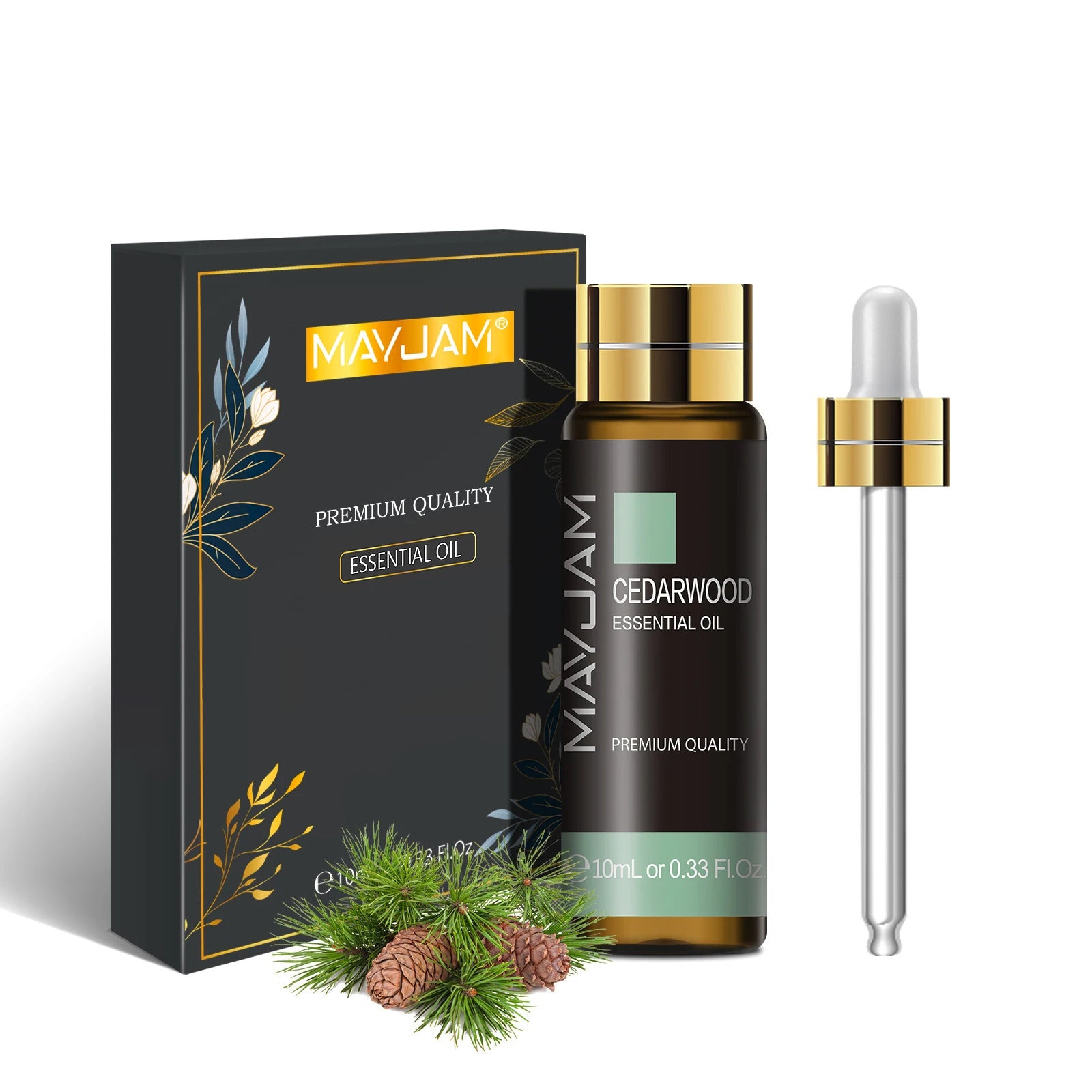 MAYJAM 10ml Pure Essential Oil Lavender Eucalyptus Vanilla Sandalwood Jasmine Bergamot Lemongrass Cinnamon Grapefruit 1pc - NamafadStore