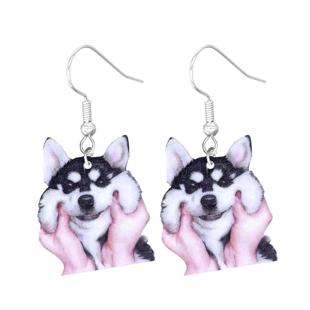 Animal Earrings For Women Cute Female Acrylic Earrings Funny  Personal Party Gifts Duck  Dog Cat