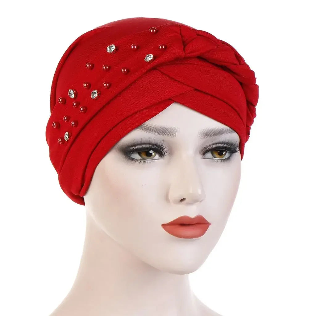 Women Muslim Braid Turban Hat for Cancer Chemo Hair Loss Cover Beanie Bonnets - Stylish and Comfortable