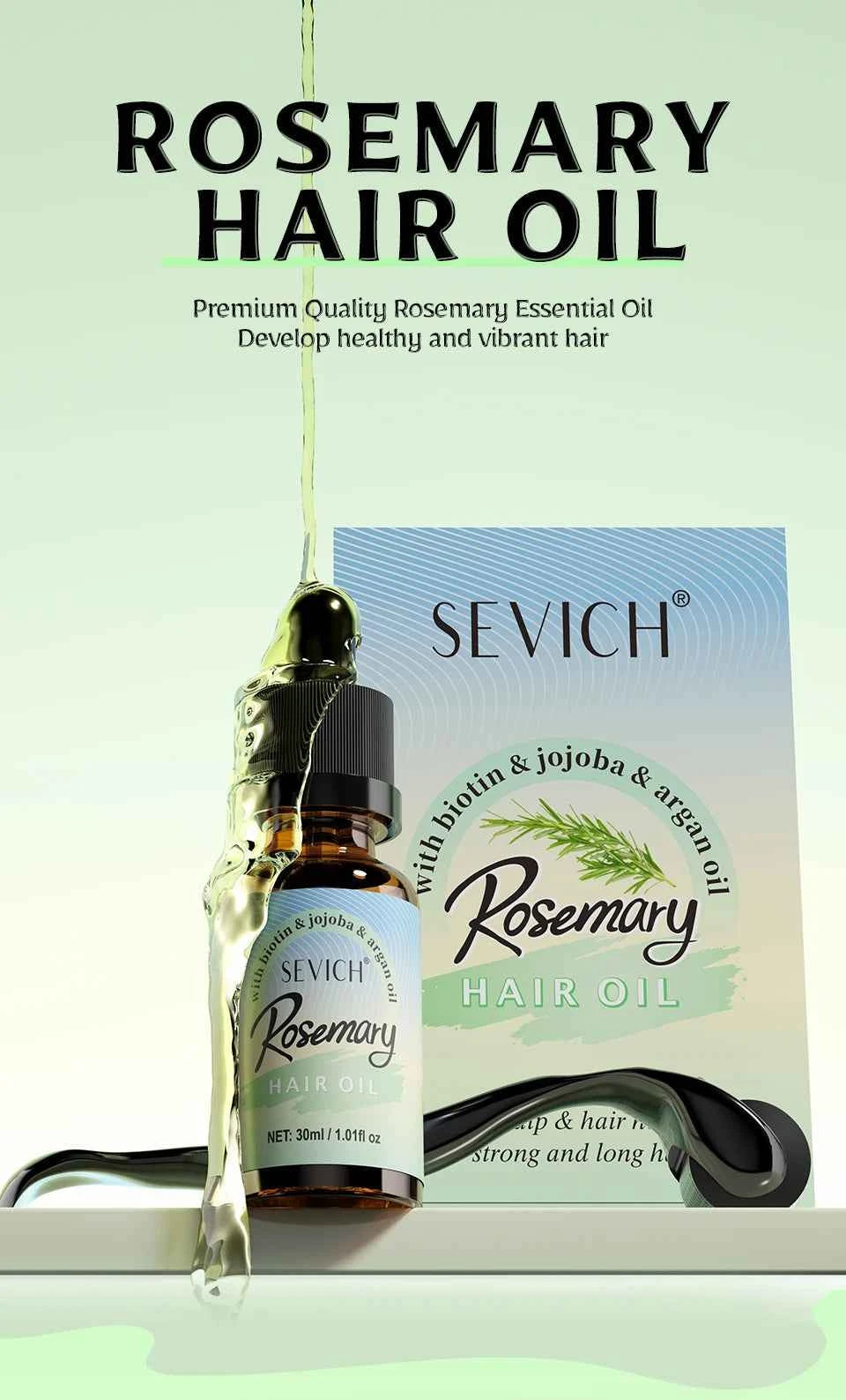 Rosemary Mint oil Scalp Hair Strengthening Hair Growth Essential Nourishing Treatment For Split Ends Dry Organics Hair Care Oil