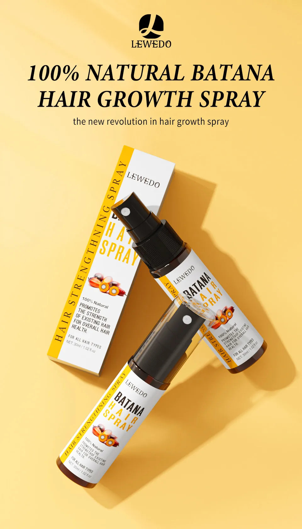 Fast Hair Growth Oil Africa Crazy Traction Alopecia batana Hair Mask Anti Hair Break Hair Strengthener Hair Loss Treatment Spray - NamafadStore