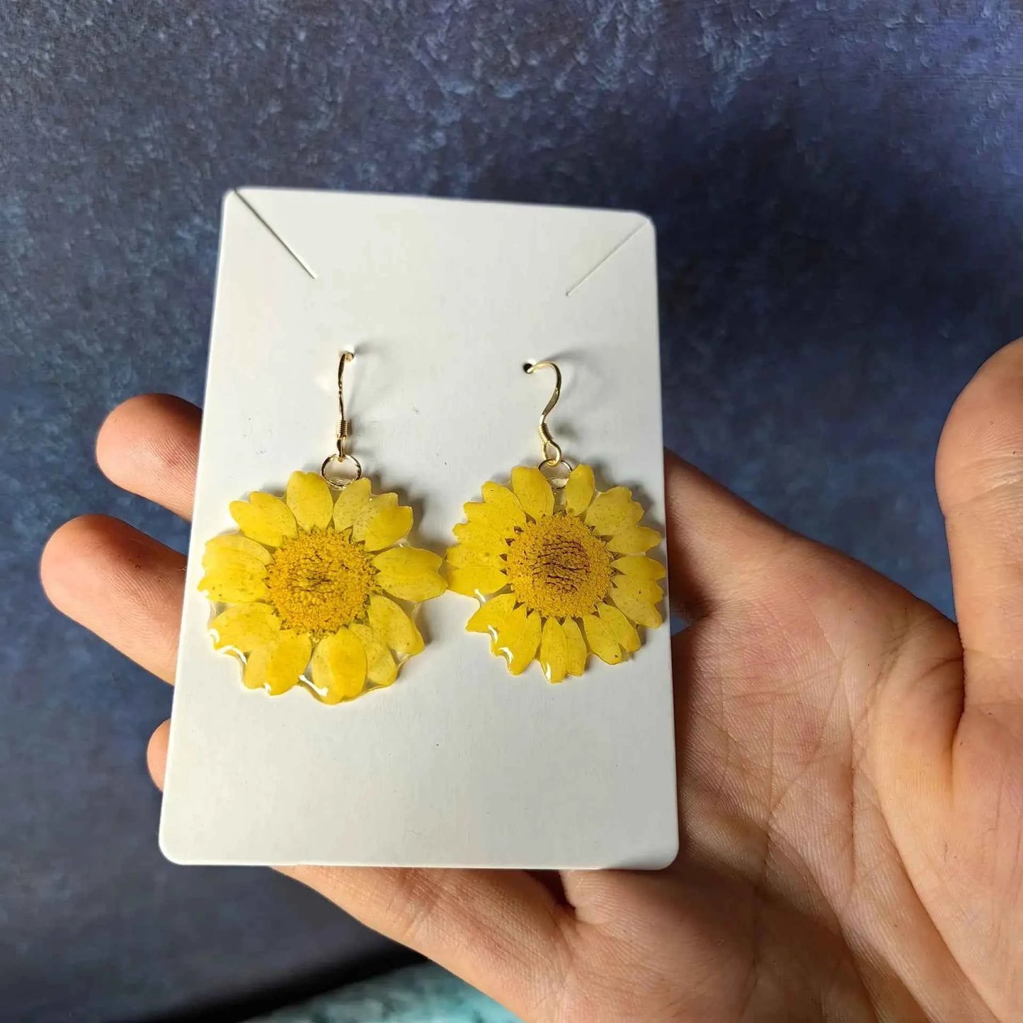 Multicolor Natural Flower Earrings Handmaking Epoxy Resin Natural Flower Earrings Unique Plant Earring Floral Jewelry Wholesale