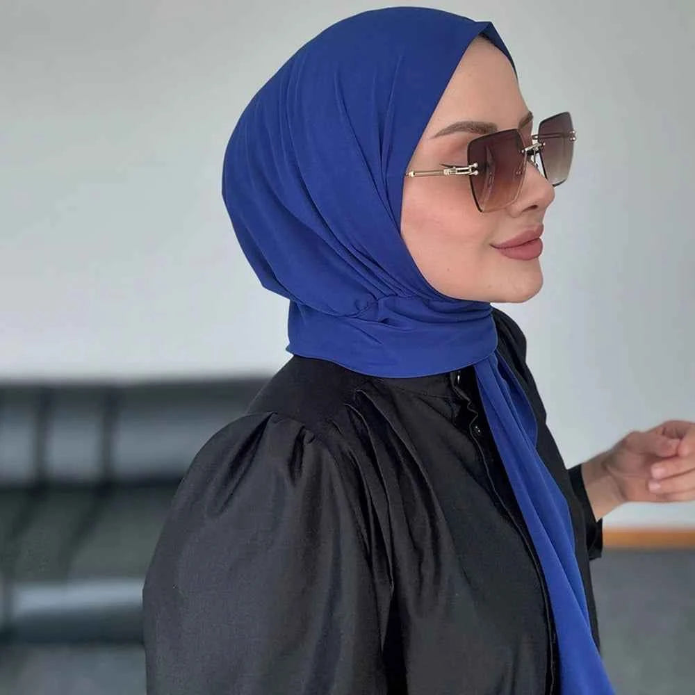 Ready To Wear Fastener Instant Hijab for Muslim Women Full Cover Head Wraps Scarf Islam Turban Caps Turbante Mujer