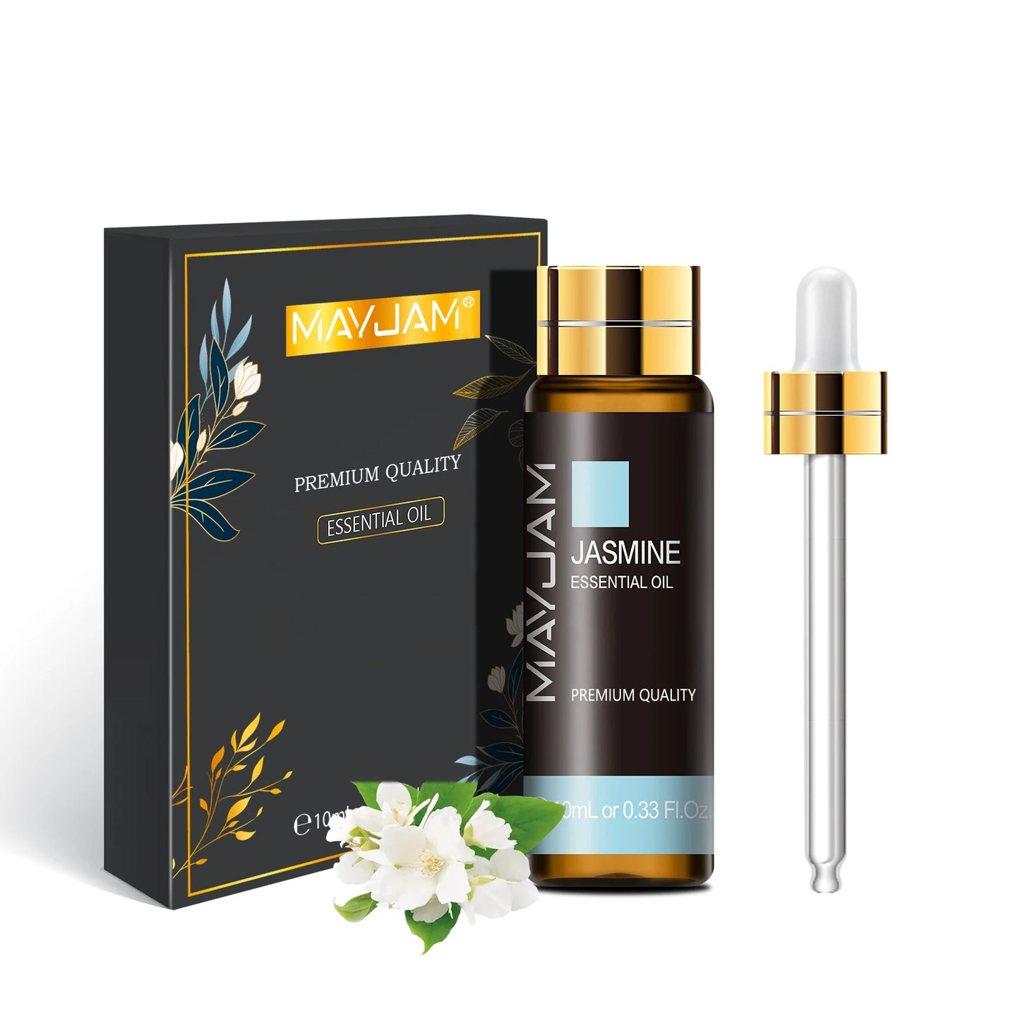 MAYJAM 10ml Pure Essential Oil Lavender Eucalyptus Vanilla Sandalwood Jasmine Bergamot Lemongrass Cinnamon Grapefruit 1pc - NamafadStore