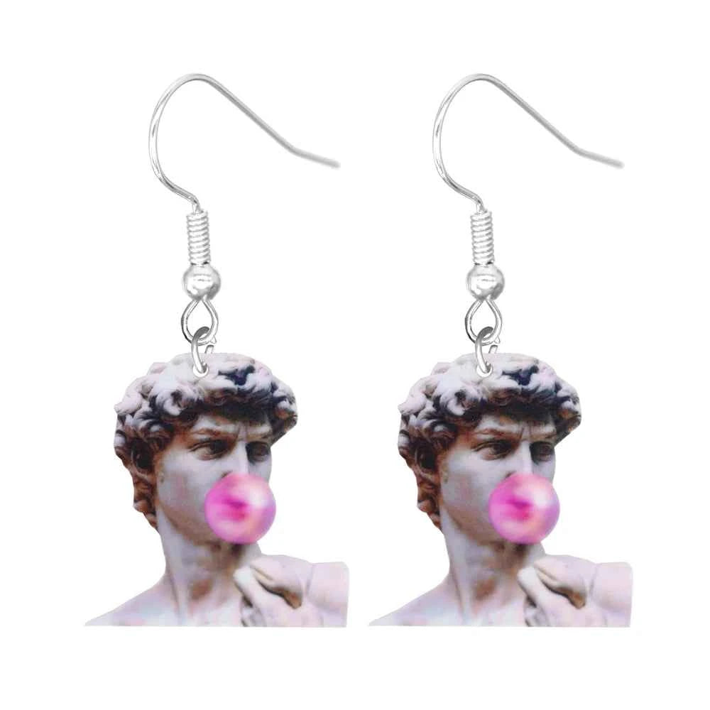 Animal Earrings For Women Cute Female Acrylic Earrings Funny  Personal Party Gifts Duck  Dog Cat