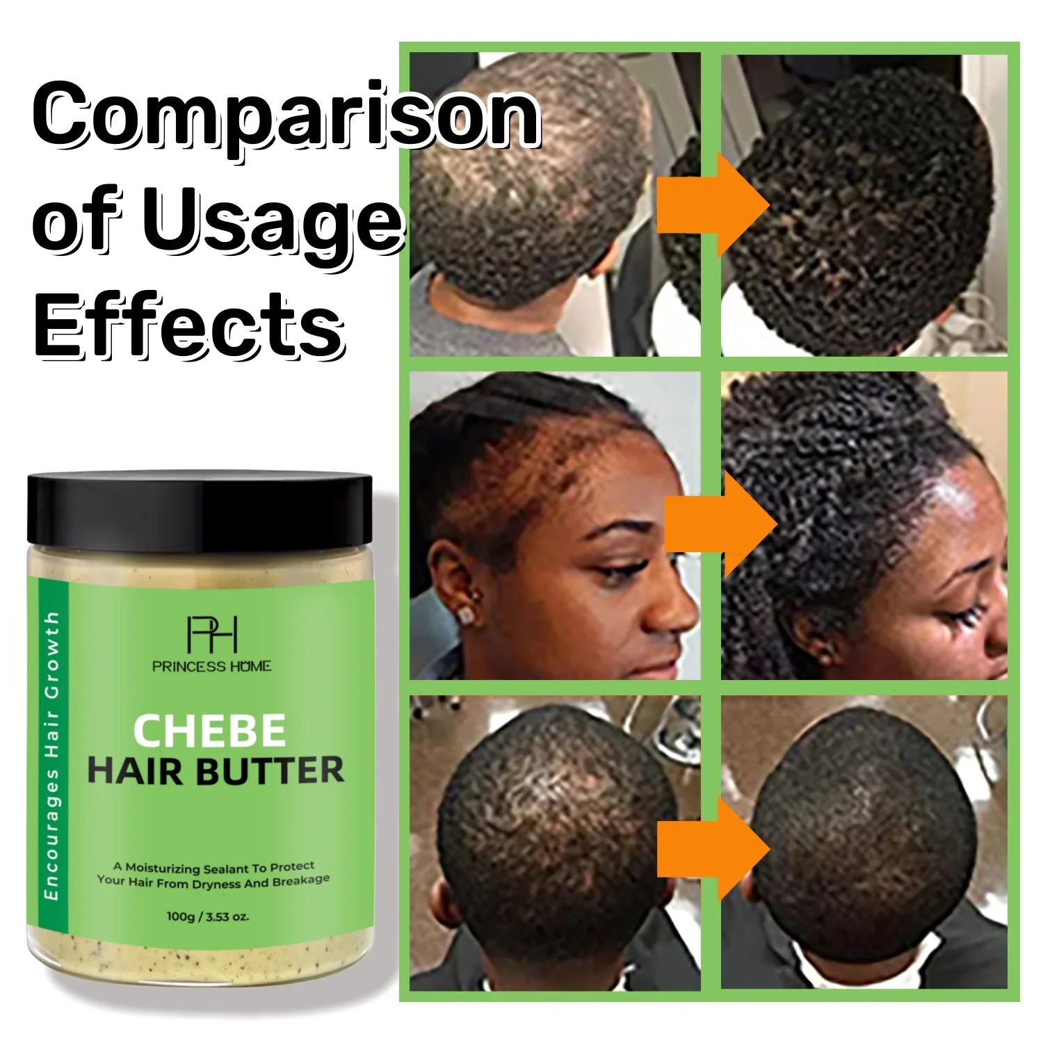 Private Label Chebe Butter for Deep Nourishes Hair Follicle Healthy Growth Repair Damaged Hair Oil Wholesale Chebe Powder 100g - NamafadStore