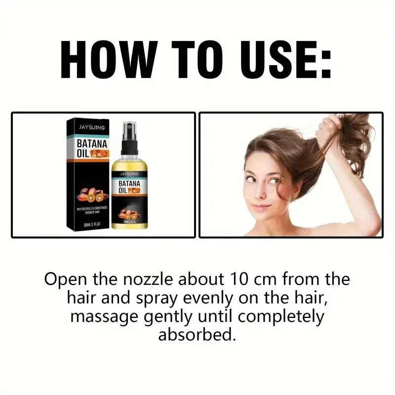 Batana Hair Growth Oil 30ml Scalp Deep Moisturizing Repair Hair Strengthening Hair Black Hair Regrowth Care Products