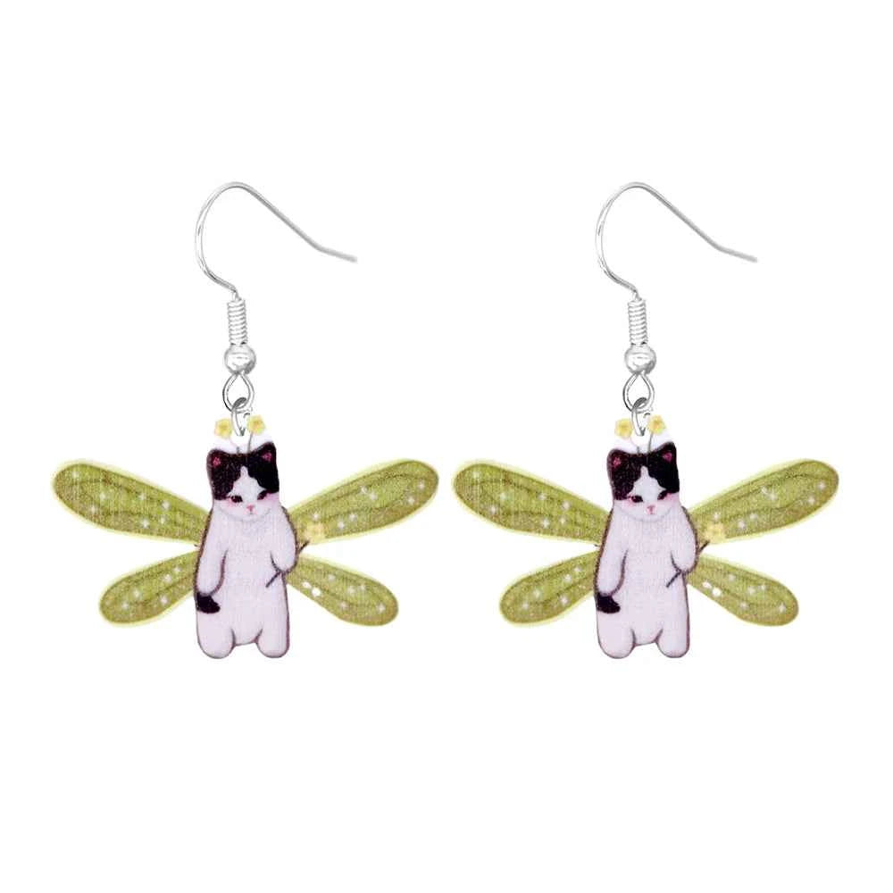 Animal Earrings For Women Cute Female Acrylic Earrings Funny  Personal Party Gifts Duck  Dog Cat