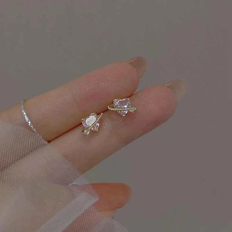 Unusual Sweet Cute Cherry Ice Cream Lollipop Stud Earrings for Women Students Personalized Fashion Party Jewelry Birthday Gifts