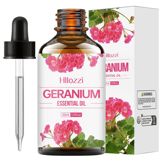 Geranium essential oil can replenish moisture and nourish the skin. It is suitable for body massage and hair care.
