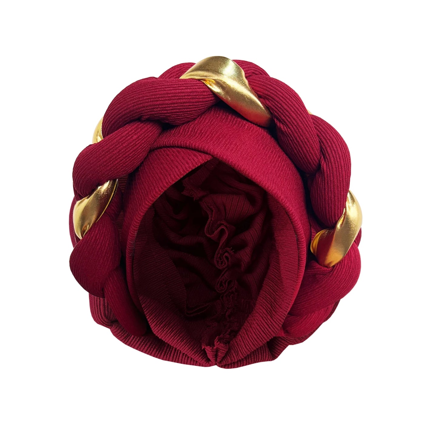 African Turban Cap Headdress Women's Pleated Hat Hair Accessories Arab Wrapped Muslim Hijab - NamafadStore