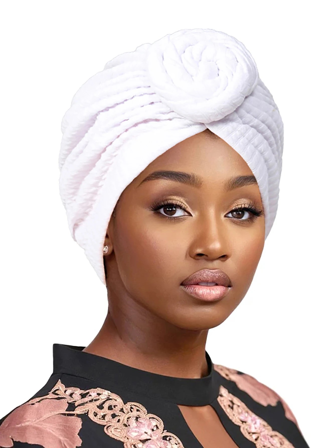 Fashion Women Turban Hijab Hats African Head Wraps Soft Elastic Muslim Hats Breathable Chemo Cap For Women Girls - NamafadStore