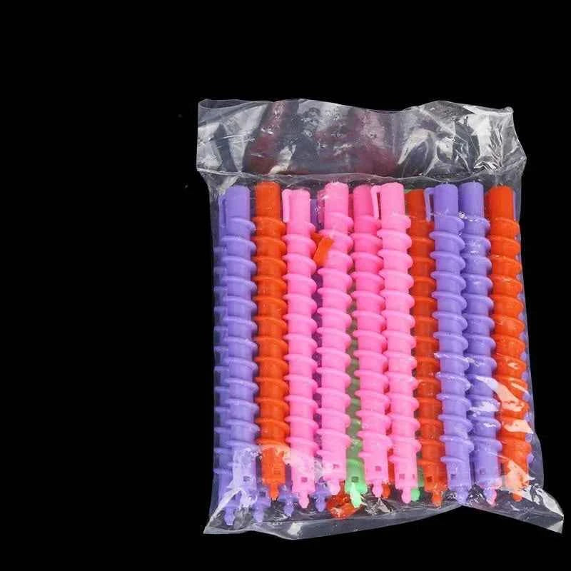 Spiral Plastic Perm Stick Women Magic Curly Hair Roller Cold Perm  No Heat Curls Cold Perm Bar Barber Hair Styling Tool