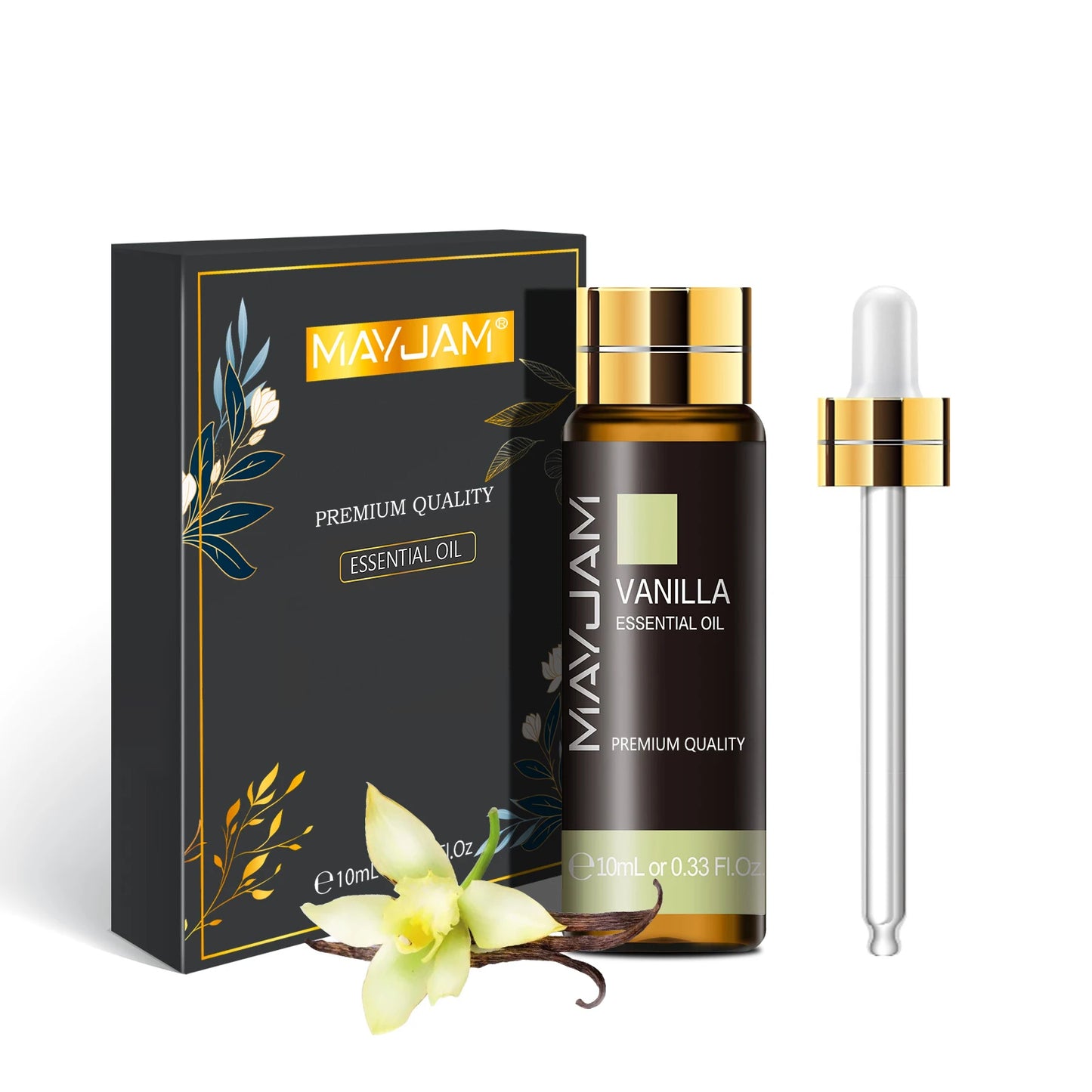 MAYJAM 10ml Pure Essential Oil Lavender Eucalyptus Vanilla Sandalwood Jasmine Bergamot Lemongrass Cinnamon Grapefruit 1pc - NamafadStore