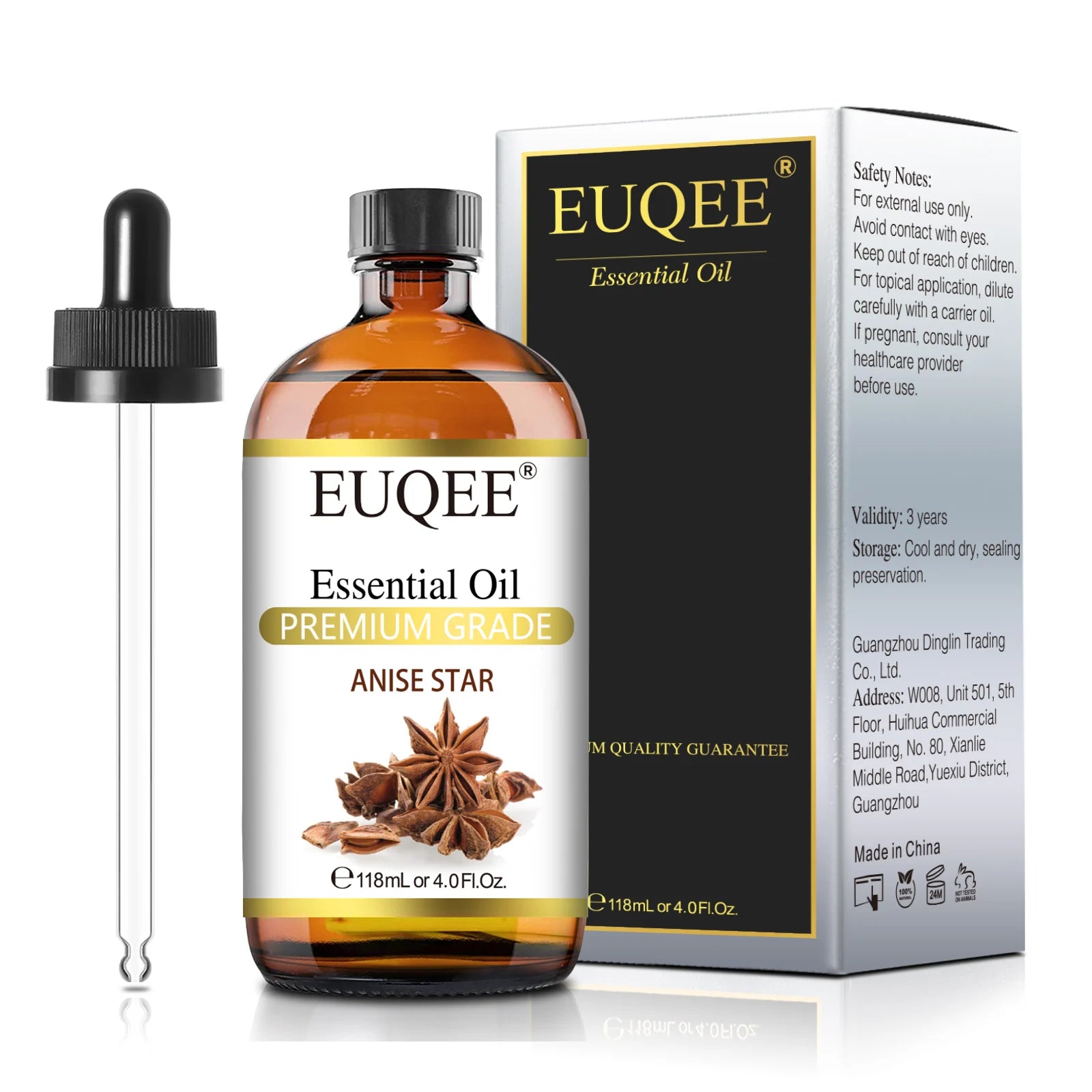 EUQEE 4 Fl Oz Essential Oils for Aromatherapy Humidifiers Aromatic Diffuser Making Scents Candle Handmade Soap Home Fragrance - NamafadStore