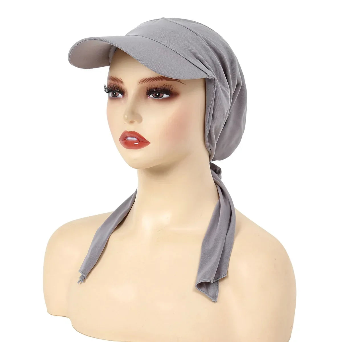 Fashion Muslim Floral Print Hijab Turban Hat for Women Visor Baseball Cap Sun Hats Headscarf Scarf Brim Femme Scarves Bandanas - NamafadStore