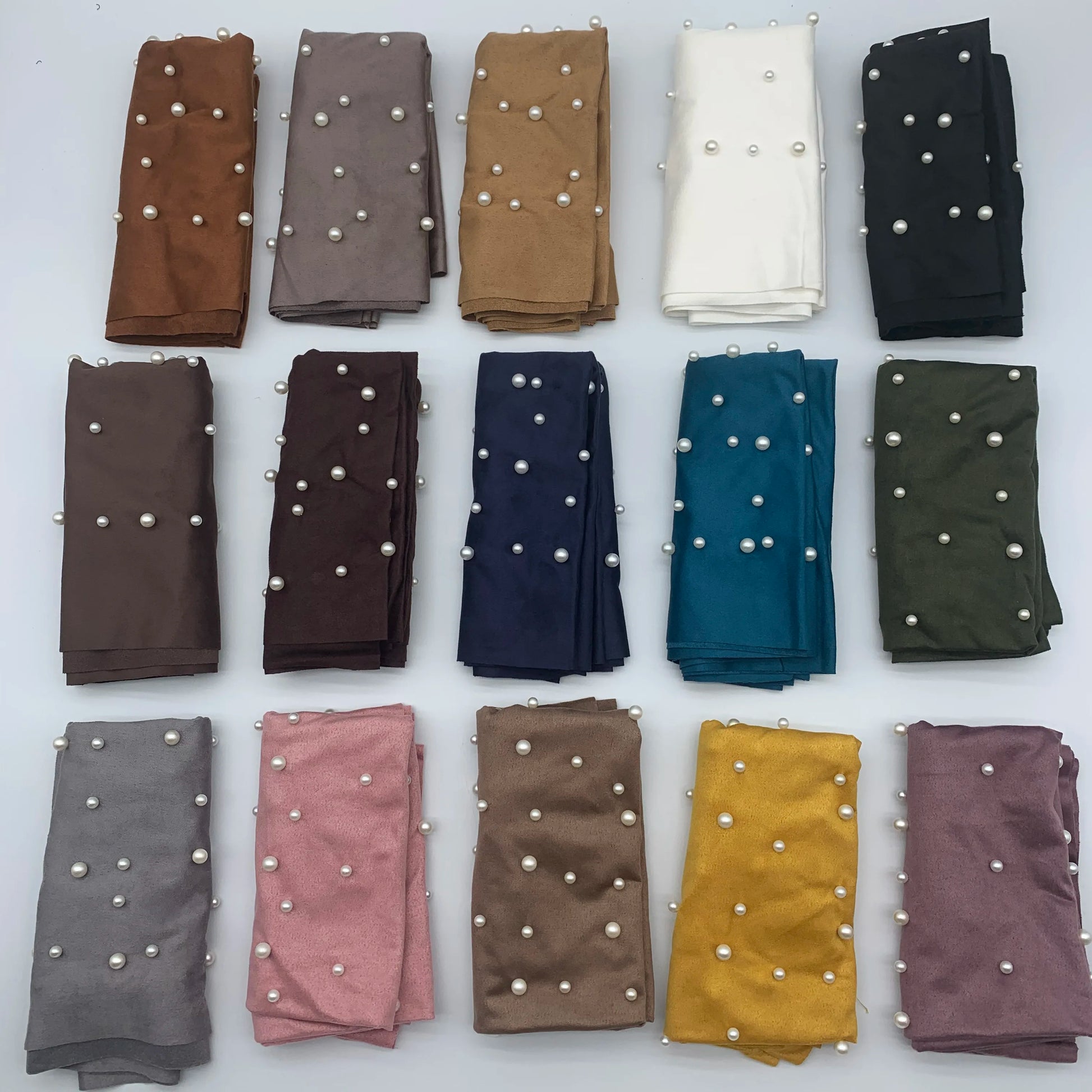 2024 Suede Twisted Turban Cap for Women Beading Head Wraps Bonnet Muslim Headscarf Hat Lady Wrap Head Scarf - NamafadStore