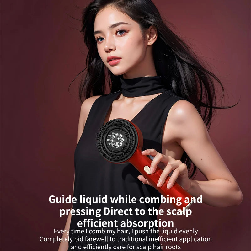 Electric Scalp Massage Comb Infrared Light Head Massager for Hair Growth Medicine Scalp Oil Applicator Anti-Hair Loss Hair Care