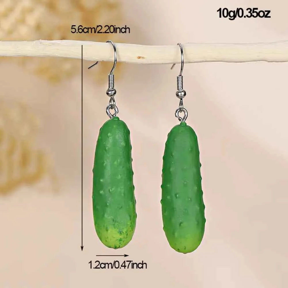 Bohemia Earrings Simulated Vegetable Dangle Earring Korean Style Broccoli Cute Earrings Lettuce, Onion Mushroom Earrings