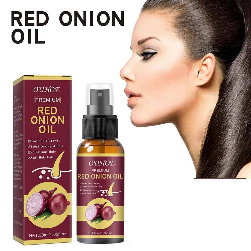 Red Onion Essential Oil Spray For Hair Care,Rice Water Moisturizing Hair Spray,Damaged Hair Treatments Hair Care Products - NamafadStore