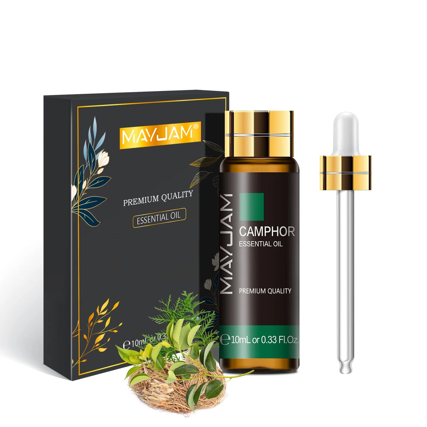 MAYJAM 10ml Pure Essential Oil Lavender Eucalyptus Vanilla Sandalwood Jasmine Bergamot Lemongrass Cinnamon Grapefruit 1pc - NamafadStore