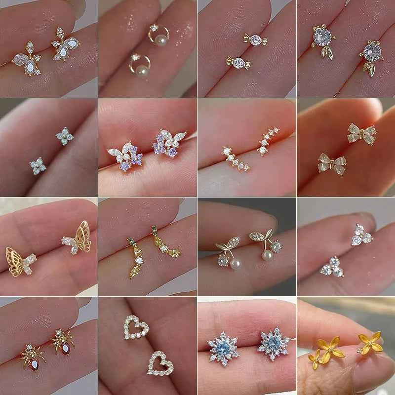 Unusual Sweet Cute Cherry Ice Cream Lollipop Stud Earrings for Women Students Personalized Fashion Party Jewelry Birthday Gifts