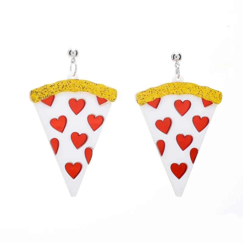 Earrings For Women Girls Hip Hop Cute Exaggeration Special Creativity Jewelry Valentine's Day Teddy Bear Sweet Heart