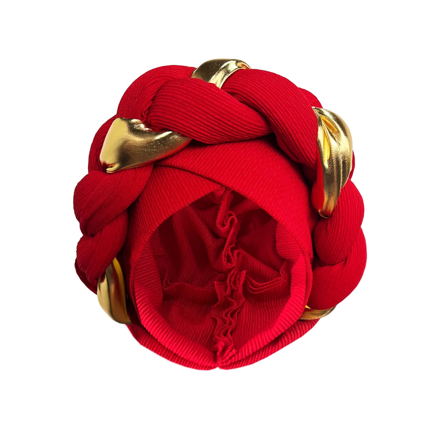 African Turban Cap Headdress Women's Pleated Hat Hair Accessories Arab Wrapped Muslim Hijab - NamafadStore