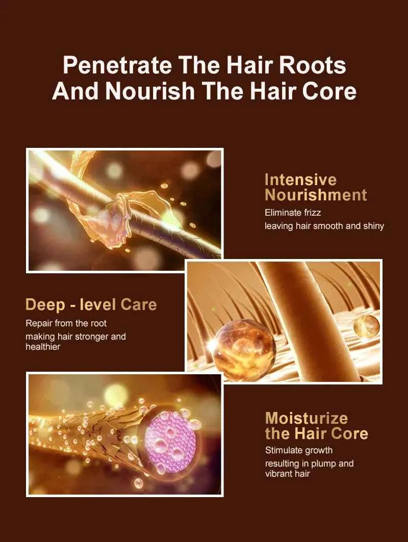 PURC Hair Mask Batana Oil Smoothing Straightening Repair Damaged Hair Anti-Frizz Nourish Shine Hair Treatment Hair Care Products