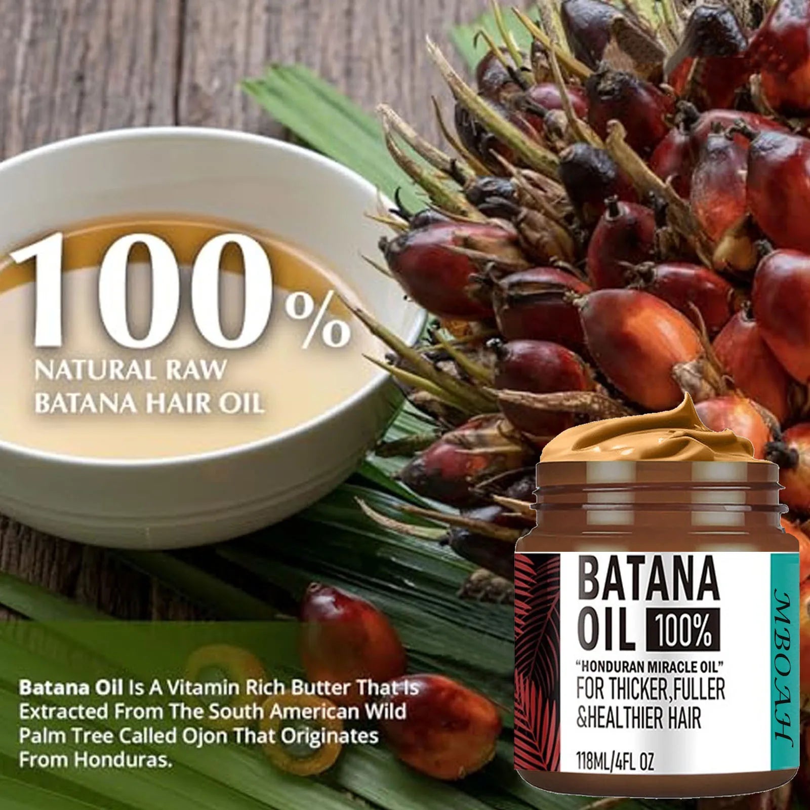 100% Unrefined Batana Oil Hair Conditioner- Get Fuller, Thicker, Healthier Hair Conditioner Haircare Silky Hair Nutrition - NamafadStore