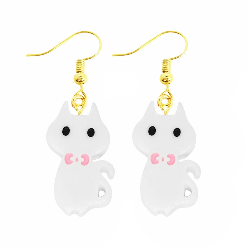 Earring For Women Resin Drop Funny Custom Cute Girls Gift Eardrop Kids Animal Duck Rabbit Flamingo Bird Jellyfish Cat